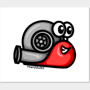 Turbo Snail (Version 1) - Red Posters and Art